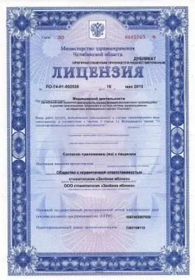 Зеленое яблоко