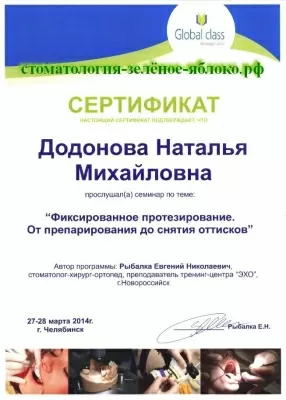 Зеленое яблоко