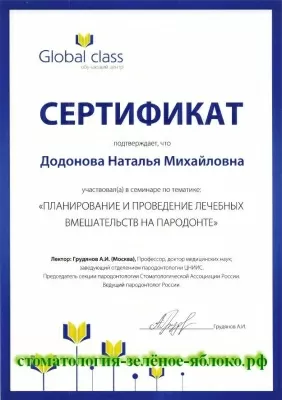 Зеленое яблоко