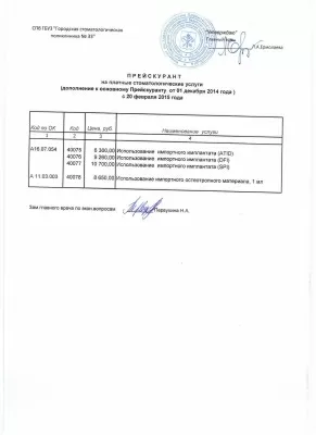 Городская стоматологическая поликлиника № 33 СПО Московское