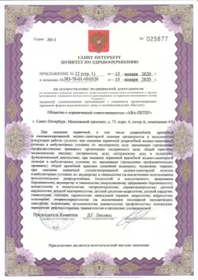 Медицинский центр Скандинавия Отделение Обводный канал