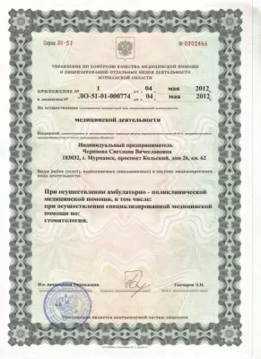 Стоматологический кабинет Черняевой С.В.