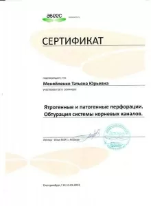 Меняйленко Татьяна Юрьевна