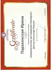 Парахонская Ирина Анатольевна