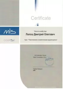 Лалош Дмитрий Олегович