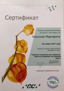 Плосская Маргарита Валерьевна