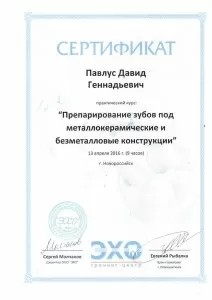 Павлус Давид Геннадьевич