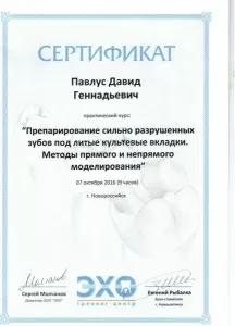 Павлус Давид Геннадьевич