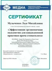 Музыченко Лада Михайловна