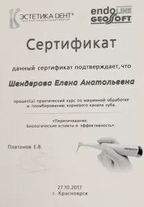 Шендерова Елена Анатольевна