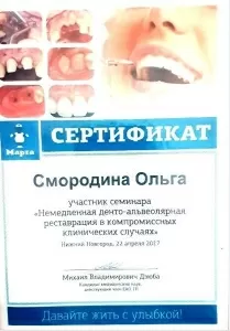 Смородина Ольга Михайловна