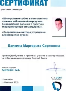 Баикина Маргарита Сергеевна