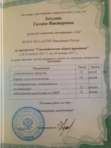 Хохлова Галина Викторовна