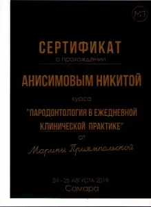 Анисимов Никита Алексеевич