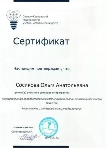 Сосикова Ольга Анатольевна