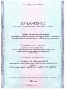 Гармаш Галина Александровна