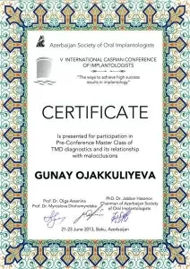 Оджаггулиева Гюнай Эльхан Кызы