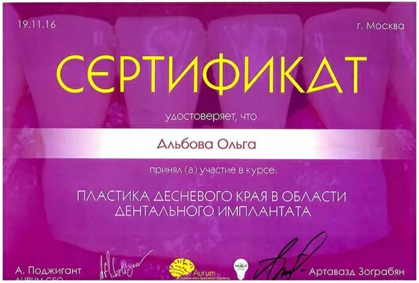 Альбова Ольга Андреевна