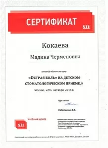 Кокаева Мадина Черменовна