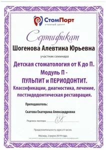 Шогенова Алевтина Юрьевна