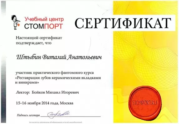 Штыбин Виталий Анатольевич