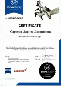 Саргсян Лариса Дзониковна