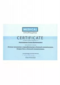 Николаенко Елена Витальевна