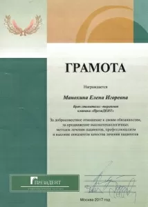 Манохина Елена Игоревна