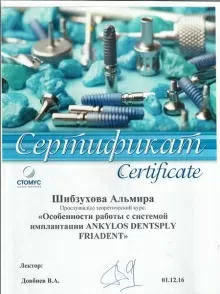 Шибзухова Альмира Тимуровна