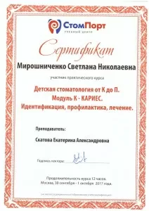 Мирошниченко Светлана Николаевна