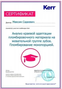 Садкевич Максим Олегович