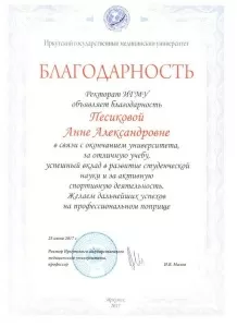 Песикова Анна Александровна