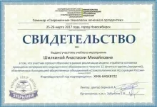 Шилкина Анастасия Михайловна