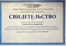 Глякова Анна Андреевна