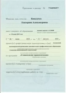 Ковальчук Екатерина Александровна